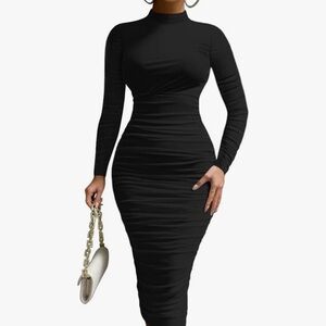 Elegant Black Bodycon Dress